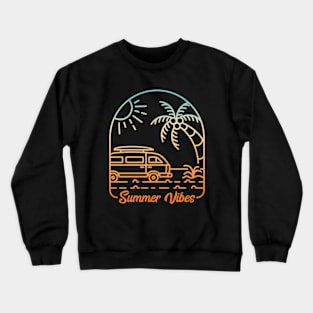 Summer-Vibes-Only Crewneck Sweatshirt